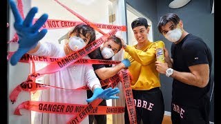 WE QUARANTINED OUR PARENTS for 24 HOURS PRANK [upl. by Aniram244]