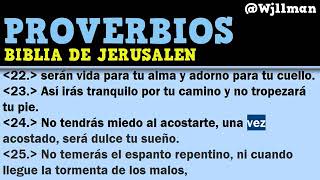 43 Libro de Proverbios Completo Biblia Católica de Jerusalén Hablada [upl. by Lraed]