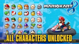 Mario Kart 8  All Characters Unlocked 1080p [upl. by Zaremski327]