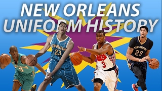 NBA Uniform History  New Orleans Hornets amp New Orleans Pelicans Jerseys [upl. by Niowtna63]