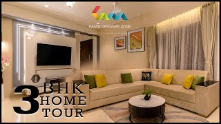 Mr Kewal Bedre’s 3 BHK Apartment at wakad designed by Kams designer Zone [upl. by Neve76]