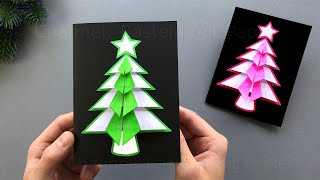 Basteln für Weihnachten Weihnachtskarten mit Papier als Weihnachtsgeschenke selber machen 🎄 [upl. by Johiah]