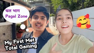 I Met AJJUBHAI after Total Gaming Face Reveal 😱 TotalGaming093 [upl. by Aitercal]