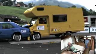 Wildhaus 2011 DEKRA Crash Test Camper vs Auto [upl. by Ackler]