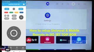 How to setup Universal Remote and Mobile Remote in JIO SET TOP BOX [upl. by Hotchkiss521]