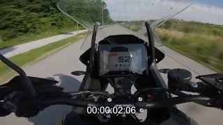 KTM 1290 SUPER ADVENTURE S 0 100 KMH ACCELERATION [upl. by Sitoel]