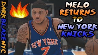 NBA 2K18 Play Now Online  12 Knicks  Carmelo Anthony Returns To New York Knicks [upl. by Cimbura464]