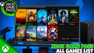 Xbox Game Pass All Games List November 2023 [upl. by Bevan517]