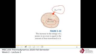 Thermodynamics by Yunus Cengel  Lecture 06 quotChap 2 The first law of thermodynamicsquot 2020 Fall [upl. by Fishbein461]