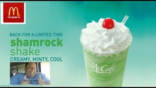 Mcdonalds Shamrock Shake REVIEW [upl. by Nihi]