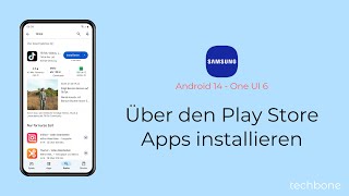 Über den Play Store Apps installieren  Samsung Android 14  One UI 6 [upl. by Anaidni]