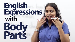 Learn English expressions with body parts  Free English ESL lesson [upl. by Haswell942]