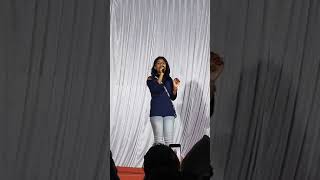 stage performance trendingvideo cover tanmayaladenu tiliyuva munnave song ✨✨ [upl. by Nerrawed64]