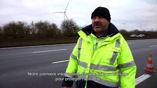 Collaboration entre les gendarmes et VINCI Autoroutes pour sécuriser une zone d’intervention [upl. by Horner]