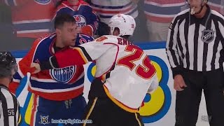 Deryk Engelland vs Milan Lucic Oct 12 2016 [upl. by Nytsua]