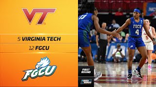 FGCU vs Virginia Tech  Womens NCAA tournament firstround highlights [upl. by Heiner]