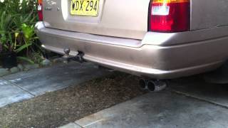 Ford Au Fairmont Wagon 5L V8 twin exhaust [upl. by Eugnimod]