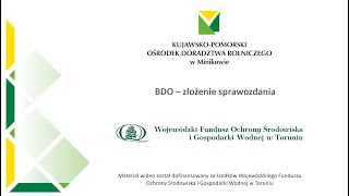 BDO – złożenie sprawozdania o odpadach wytworzonych [upl. by Enaujed]