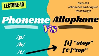 Phoneme vs Allophone  Phonetics and English Phonology [upl. by Atisor626]