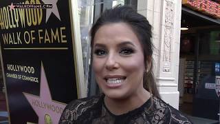 ACTRESS EVA LONGORIA HONORED WITH HOLLYWOOD WALK OF FAME STAR [upl. by Mcfadden233]