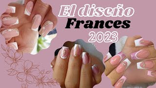 💅UÑAS francesas 2023  🎨DISEÑOS de TENDENCIA para ESTE 2023  IMAGENES DE UÑAS FRENCH [upl. by Skip]