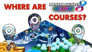 Where are Mario Kart 8 Courses Located in the Mario World [upl. by Swanhildas]