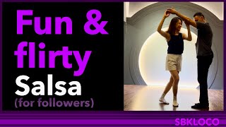 Flirty Salsa moves for followers [upl. by Airret]