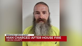 Man charged after fire in Obion County [upl. by Evelin]