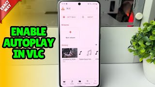 How to enable autoplay in vlc android 2024  Set Up VLC Player to Play Continuously [upl. by Abihsat]