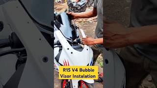 R15 V4 bouble Visor Instalation r15 r15v4 bike shorts [upl. by Wootten]