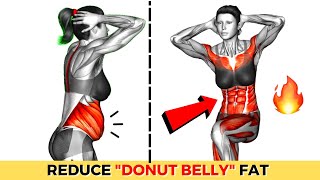 REDUCE Your DONUT BELLY in Just 4 Weeks ➜ 30 minute STANDING Workout  Exercises To Lose Fat [upl. by Wadlinger]