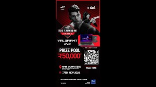 🔴Live TG ShivamLive PC Valorant ASUS ROG Showdown Start [upl. by Aener]