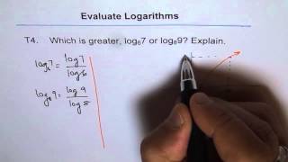 Which is Logarithmic Ratio is Greater Log T4 [upl. by Teiv]