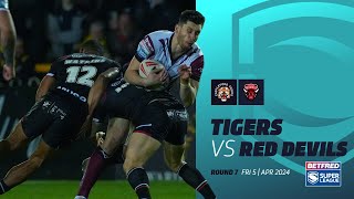 Highlights  Castleford Tigers v Salford Red Devils  2024 Betfred Super League Round 7 [upl. by Yelreveb]