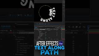 Text along path in After Effects Fast Tutorial aftereffectstutorial [upl. by Solracesoj]