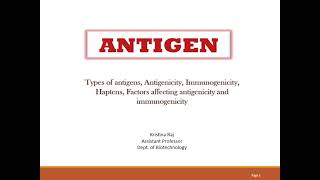 Antigen types antigenicity immunogenicity factors affecting immunogenicity MALAYALAM [upl. by Saile]