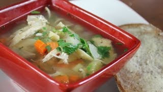 Crock Pot Chicken Noodle Soup Recipe [upl. by Clance]