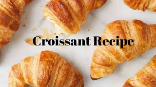 Croissant recipe Eggless croissant recipeHomemade Croissant recipe [upl. by Ailekat]