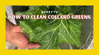 How to Clean Collard Greens [upl. by Hidie307]