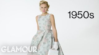 100 Years of Dresses  Glamour [upl. by Aihsinat]