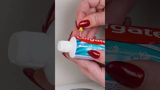 Toothpaste is full of surprises 🚽💗🫧 shorts diy bathroom lifehacks [upl. by Deonne]