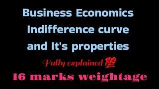 Degree 5th semOUbusiness economics 16 marks weightageIndifference curveampproperties explanation💯 [upl. by Rosena]