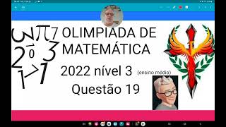 Olimpíada de matemática 2022 nível 3 questão 19 O retângulo ABCD é formado pelos triângulos CQP [upl. by Anamor]