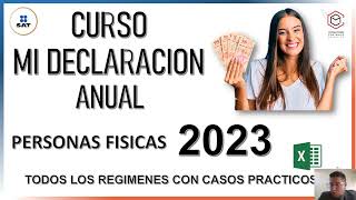 DECLARACION ANUAL PERSONAS FISICAS 2024 CURSO [upl. by Llebanna]