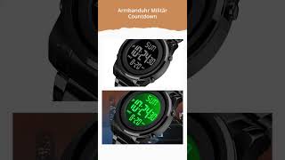 Mens LED Digital Sports Watch  MilitaryGrade Waterproof Stainless Steel Band Shock Resistant [upl. by Atirat489]