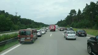 Einsatzfahrt Verkehrsunfall mit Personen auf der BAB10 [upl. by Ferrel]