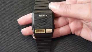 Vintage Seiko A966 series Talking watch review manual [upl. by Howarth]