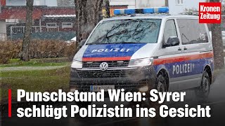 Skandal bei Charity Syrer schlägt Polizistin ins Gesicht  kronetv NEWS [upl. by Kacie593]