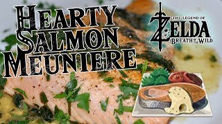 Hearty Salmon Meuniere  Cooking from The Legend of Zelda Breath of the Wild  Gamer Food [upl. by Billye]