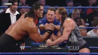 Triple H vs The Great Khali Broken Glass Arm Wrestling 22 [upl. by Scarlett]